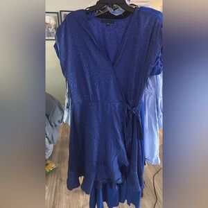 Tiana B. Royal Blue Wrap Dress